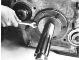 Use a soft bar and maul to drive the input shaft through bearing.