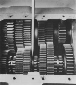 The bearings of the right countershaft would then need to be removed and the drive gear set retimed. NOTE: Do not engage sliding clutches with more than one gear at the same time.
