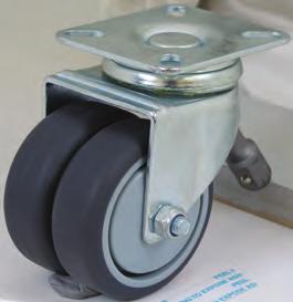43 utility series Twin wheel castors 100KG / castor The twin wheel low profile design not only increases maneuverability but also load capacity of the Richmond Utility Castor.