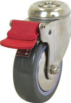 Stainless steel elite bolt series 100KG / castor Richmond s Stainless Steel Elite castors are manufactured from Grade 304 stainless steel to provide uncompromised durability when hygiene and health