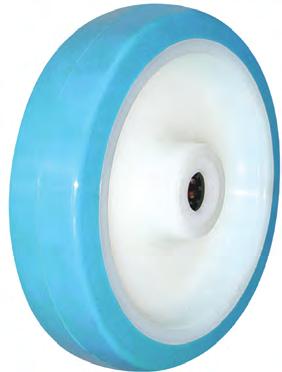 rebound polyurethane tyred wheels 300KG / wheel Rebound Polyurethane Tyred wheels are a softer than normal tyre, which provides a smoother, quieter ride than most polyurethane or nylon wheels.