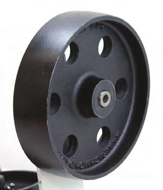 Cast iron & sg iron wheels 5000KG / wheel Both Cast Iron & Spheroidal Graphite Iron wheels provide high capacity with low rolling resistance.