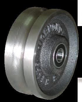 track wheels - c groove 420KG / wheel CNC Machined from Cast Iron, K1045 Steel or SG Iron, these are