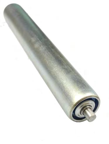 and bearing function and performance. Rollers are available in zinc plated steel, nylon and stainless steel for wash down applications.