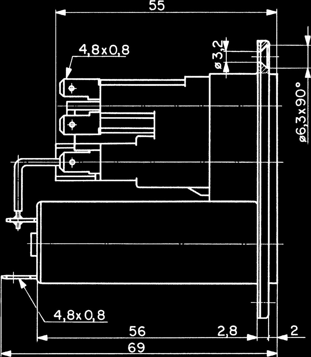 Voltage Selector 5 6 7 E Cx 8 N Cy F2 4 x) 9 10 x) Connections to be made by customer Optional accessory cable for voltage selector wiring shown on page 43 Standards: UL 1283; CSA C22.