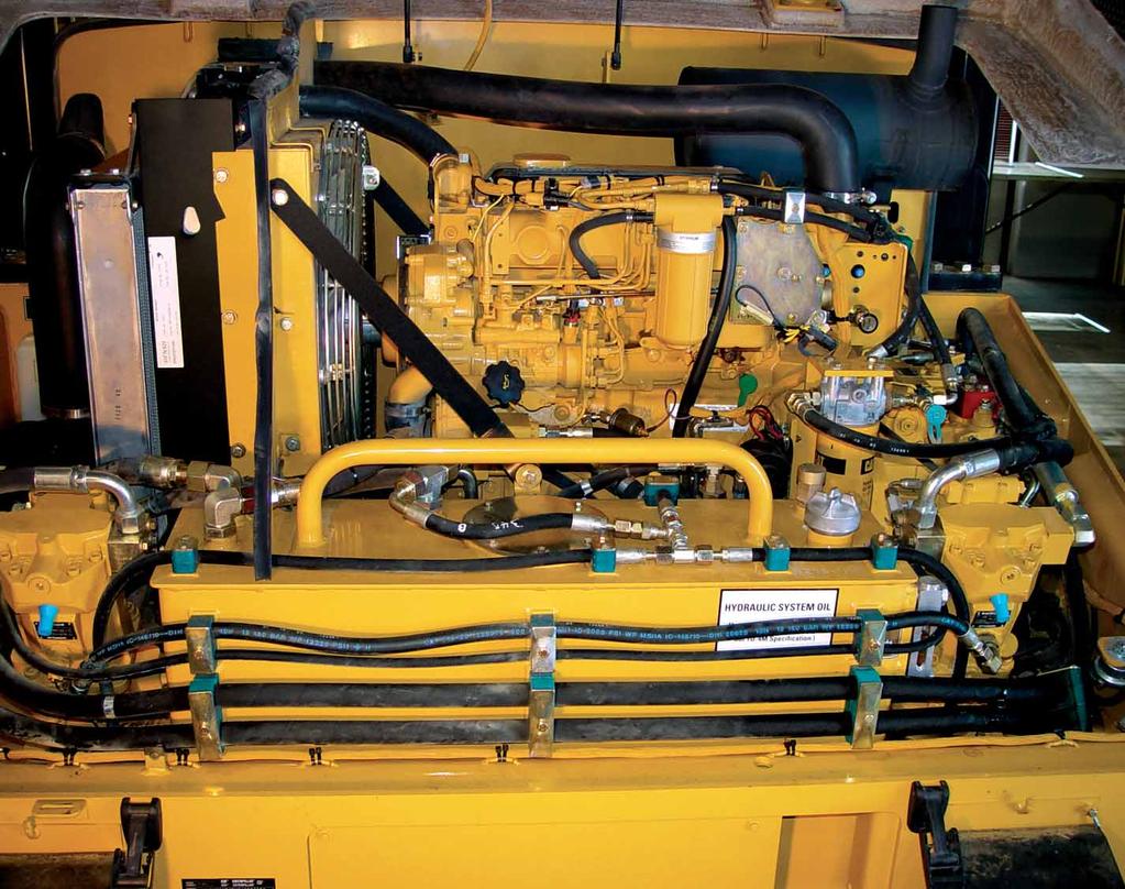 Serviceability Less time on maintenance means more time on the job. Routine maintenance points are grouped in the engine compartment. Ground level servicing simplifies maintenance.