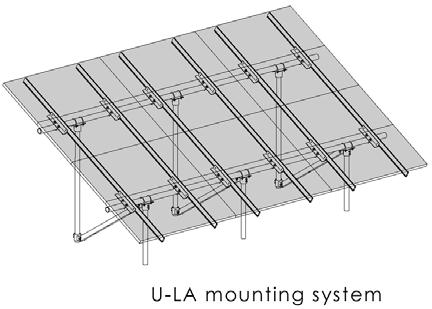 134 A P P E N D I X C Large Ground Mounts - Basic Leg Length The support structure of a U-LA Mounting System uses 2-inch Schedule 40 galvanized pipe or Rigid conduit (2-3/8-inch O.D.), which can be obtained from any plumbing or electrical wholesaler.