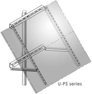 36 S O L A R M O D U L E M O U N T I N G S T R U C T U R E S The New Standard in PV Module Racks TM See Appendix C for sizing information Side of Pole Mounts Side of