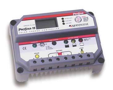 ProStar Charge Controllers Morningstar has just upgraded their very popular ProStar line of pulse width modulated (PWM) charge controllers to include several new features.