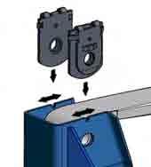 Use a tool between the trailing arm & pedestal to prevend the