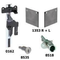 01 System Furore Central locking devices for frontside mounting Article 8592 For operating drawer system "Legrabox"; central lock for "Container" (unilateral locking); TIP-ON-able Article 8593 For