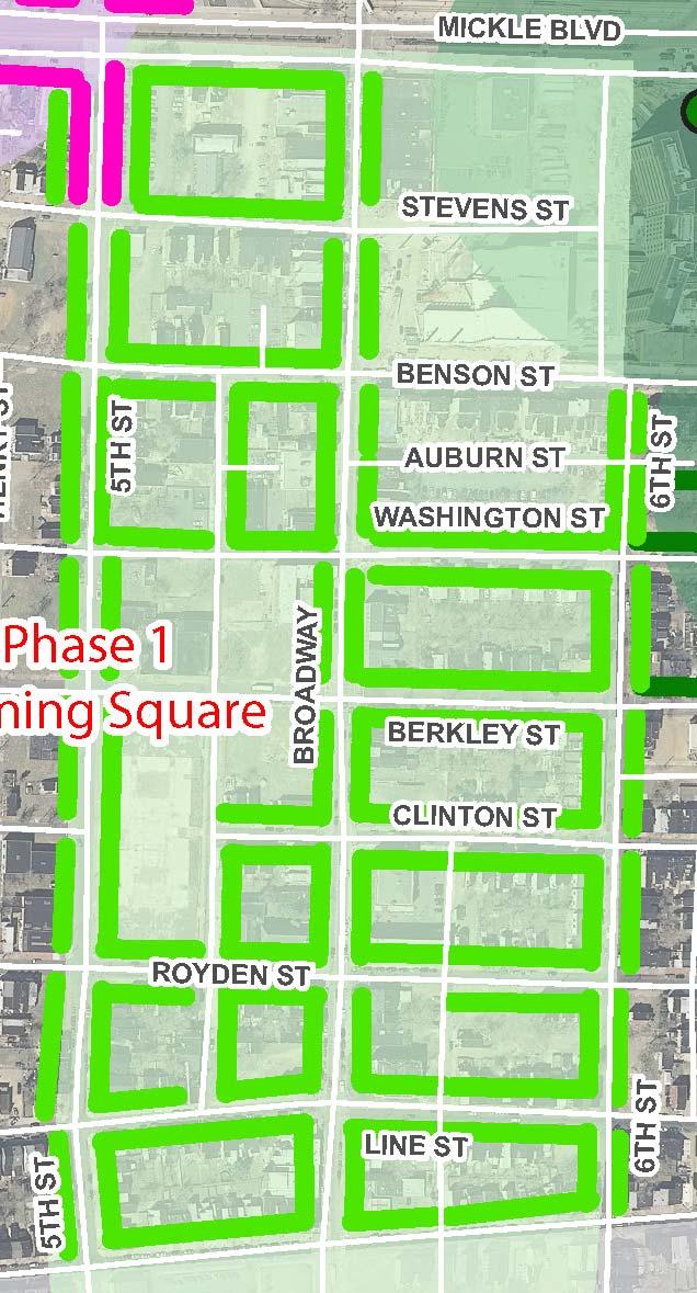 On-Street Parking: South Broadway Subarea Includes all on-street parking within a one block radius from Broadway, between MLK Blvd and Pine St.