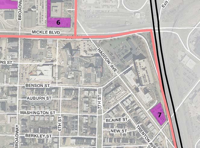 Possible Sites for New Structured Parking Site 7 (vacant land)