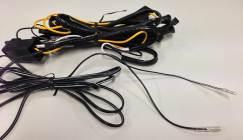 CAUTION: Ensure that all cables are securely fastened away from sharp, abrasive or hot surfaces. Keep these items Discard these items For vehicles with factory fog lamps: 90.