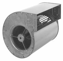 53 to 65 CFM, Three Phase AC Dual Inlet Centrifugal Blowers 5. 4. 3.. 4 6 8 5 75 5. 5 3 4 5 6 Curve PART Rota- CFM Temp. Wgt. Number NUMBER Volts Watts Flange tion** @ " dba Max C (lbs.