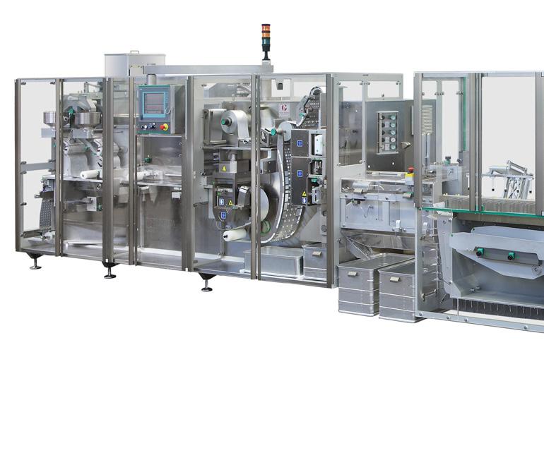 INTEGRA 320 Integrated Robotized Blister Line A concentrate of Italian technology Robotized Blister Line, integrating the two operations of blister thermoforming and packaging in carton.