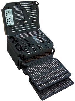 KTI-10330 326-piece Master Drill Bit Set KTI s Master Drill Bit is a comprehensive set of drill bits and accessories. This 326-piece set includes bits and accessories for nearly every job.
