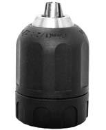 (D) Drill Accessories KTI-84291 3/8 hand-tight keyless drill chuck.