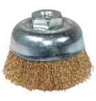 Wire Wheel and Cup Brushes KTI-79200 Crimped wire wheel - narrow face 6 diameter 6,000 max.