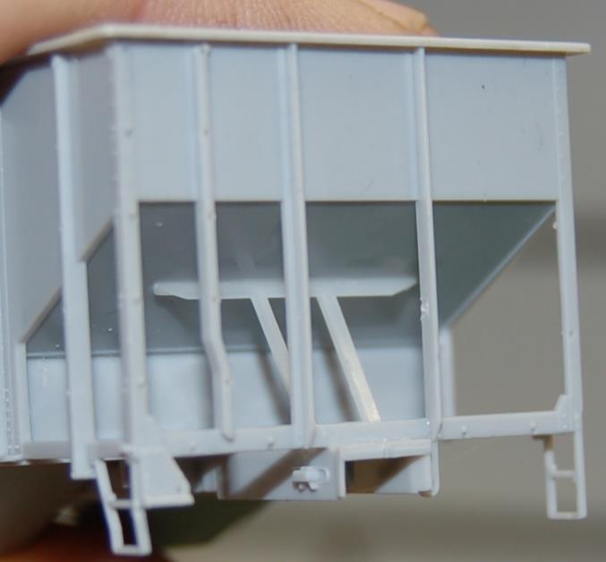 After the underframe is in place, make sure that the fulcrum fits into the slot in the two vertical end