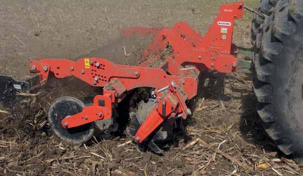 much more dirt than conventional tillers.