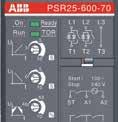 PSR The compact range Description The PSR range is the most compact of all ABB s softstarter ranges. The compact PSR range makes it possible to fit many devices into the same enclosure.