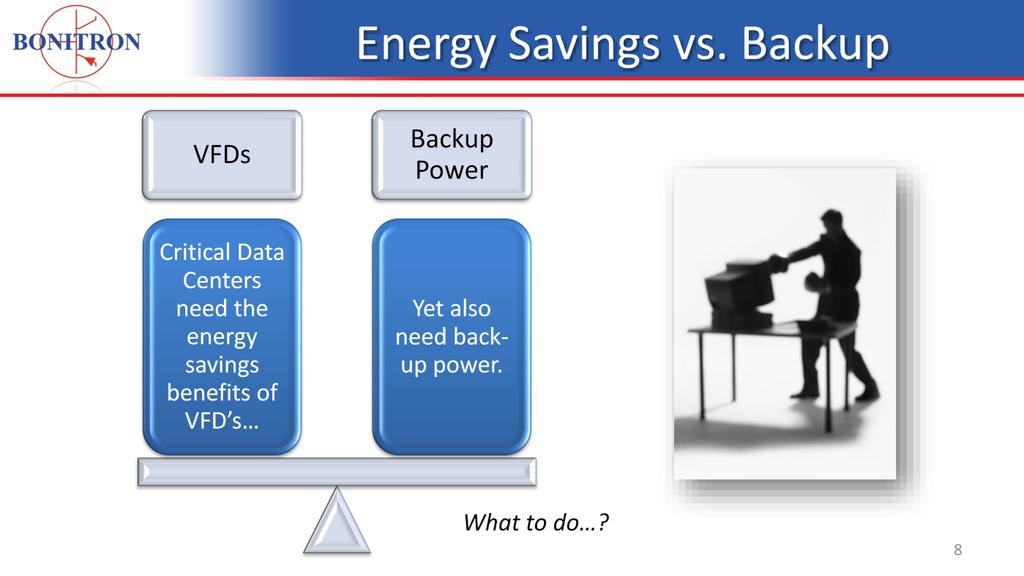 One of the issues in critical processes is the need for backup