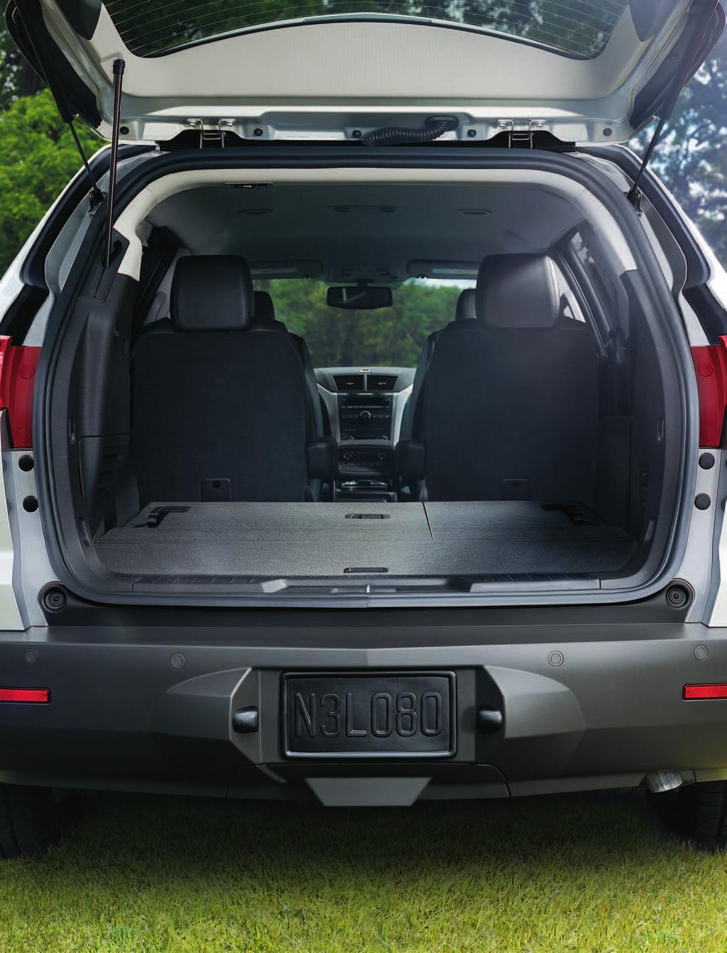 AT A GLANCE Over 30% more cargo space than Honda Pilot Up to 116.