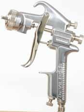 JGA Air Spray Gun The JGA is a comfortable full size spray gun. This gun is available with Conventional or HVLP atomization technology.