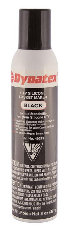 Operating range to 650 F (343 C). Resists oil, water, anti-freeze and transmission fluid. BLACK RTV SILICONE GASKET MAKER Sensor safe and manufactured to meet OEM specifications.