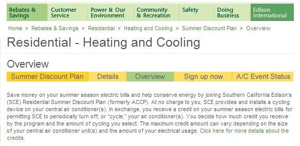 SCE s ZigBee Enabled Thermostat Program Existing Summer