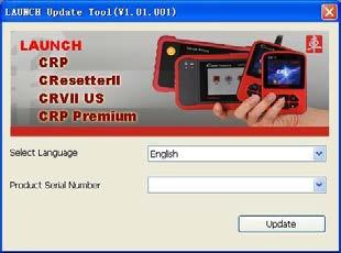 12 Figure 1 (For CRP129 ) 2 Download and install the update tool and launch the program when installed 3 You will be