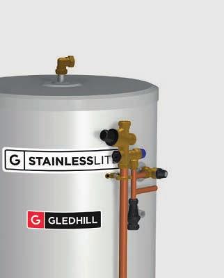 STAINLESSLITE SYSTEM PLUS INDIRECT 120 150 180 210 250 300 LITRES B rated up to 210L Quality components ensure a reliable, durable product Designed to be fitted with system boilers Manifold