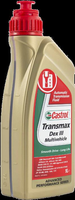 OILS, CASTROL Transmax Dex III Multivehicle Automatic Transmission Fluid Castrol Transmax Dex III Multivehicle is designed for use in GM automatic transmissions pre 2005 and Ford automatic