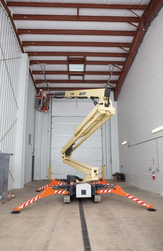 Compact Crawler Booms BOOM LIFTS ALL OF YOUR OVERHEAD TASKS WITHIN REACH Whether you re working indoors or outside, the