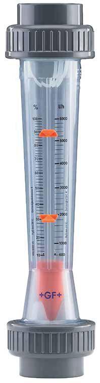 Variable Area Flow Meters Rotameters General Size: ⅜ 2½ Total Flow Range:.