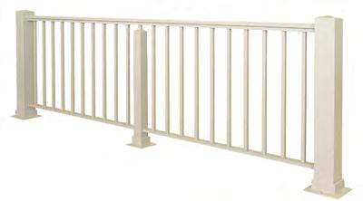 Heavy-Duty Aluminum Railing To make our railing even more versatile, decorative columns,