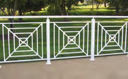 Series 000 and 00 Railing meets federal safety requirements as determined by an independent testing laboratory.