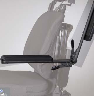 the seat frame when fully reclined >Arm retains ability to flip back