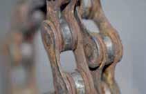 S OLD PROBLEMS Disadvantages of Roller Chain A corroded chain will cause blocking.