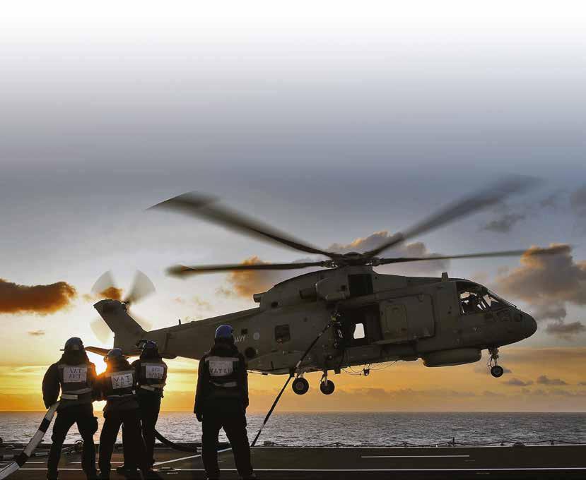 SUPERIOR MISSION PERFORMANCE LONG RANGE With a typical range of 750 nm (over 1,300 km) in standard configuration the AW101 is the most capable Maritime helicopter in the world today.
