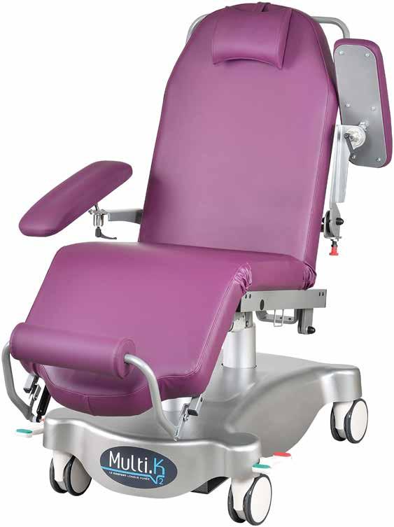 MULTI.K TREATMENT CHAIR The Multi.K Treatment Chair comes complete with padded armrests making it ideal for oncology.