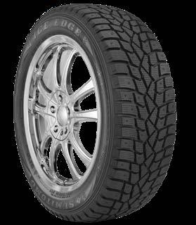 This tire is loaded with design features that specifically target the unique demands of cold-weather driving, such as a specially formulated tread compound