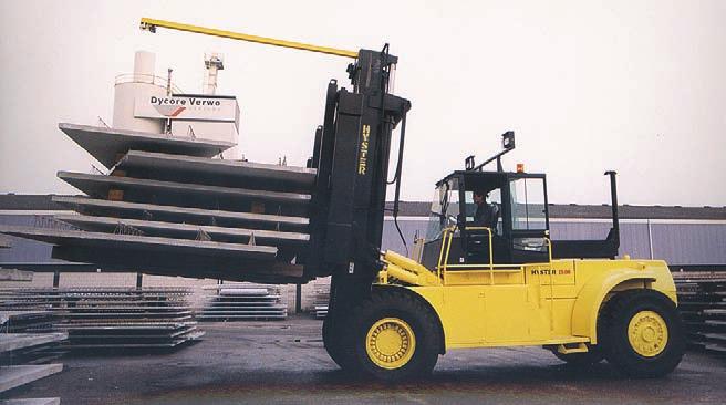 Product Features Proven performance The Hyster H20.00-32.00F series benefits from Hyster's long experience in providing cargo handling forklift trucks for a wide range of heavy-duty applications.