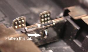 Next change the size of the tab. The original tab pull is 3/4" wide.