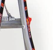 platform for added comfort and stability Rock-Locks Adjust the height of your ladder