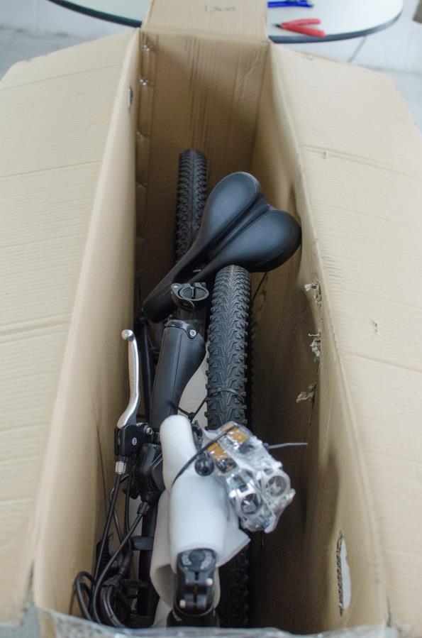Take a minute to check the box and bike for any obvious shipping damage.