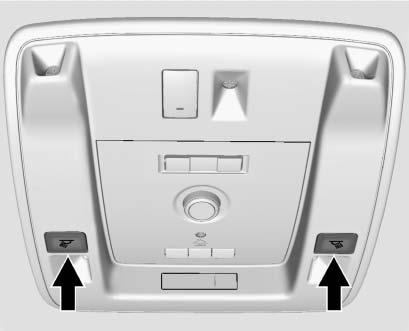 To change the dome lamp settings, press the following: OFF : Turns the lamps off, even when a door is open. DOOR : The lamps come on automatically when a door is opened.