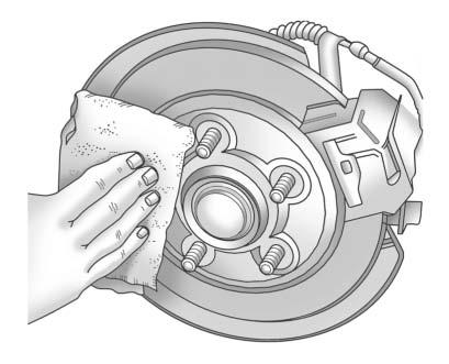 Remove any rust or dirt from the wheel bolts, mounting surfaces, and spare wheel.