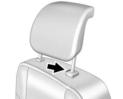 62 Seats and Restraints Second Row Seats The vehicle's second row seats have head restraints in the outboard seating positions that cannot be adjusted.